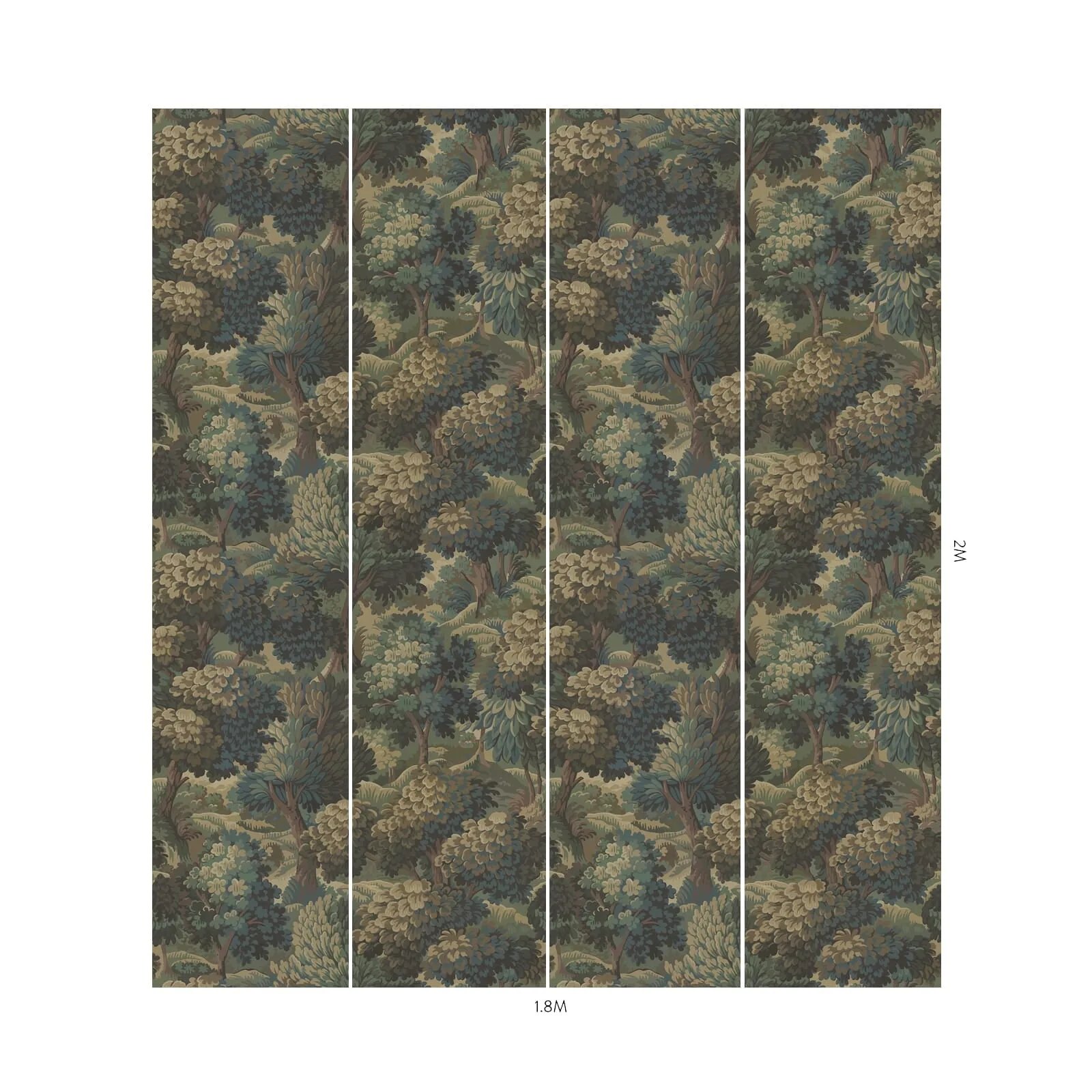 House of Hackney Nemor Wallpaper in Bronze House of Hackney Nemor wallpaper in Bronze, foliage and trees in bronze