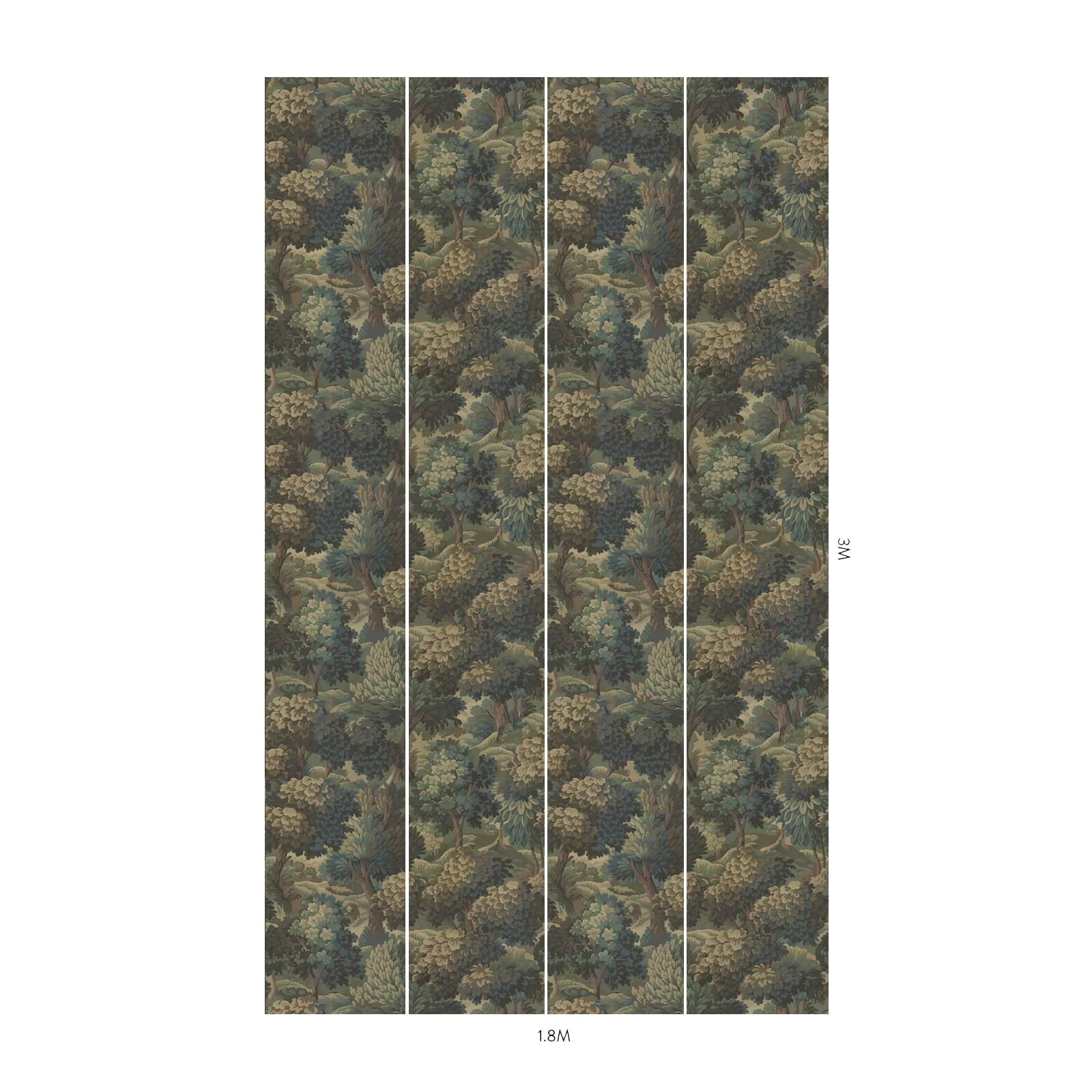 House of Hackney Nemor Wallpaper in Bronze House of Hackney Nemor wallpaper in Bronze, foliage and trees in bronze