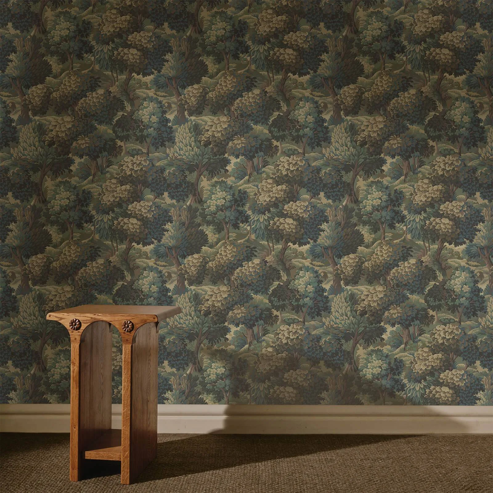 House of Hackney Nemor wallpaper in Bronze, foliage and trees in bronze