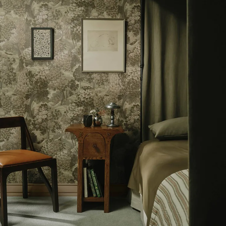 House of Hackney Nemor wallpaper in Clay, foliage and trees in clay
