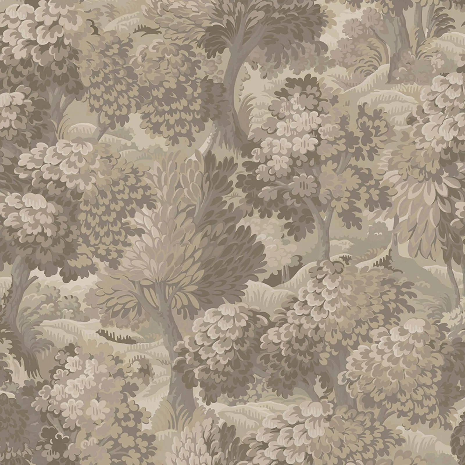 House of Hackney Nemor wallpaper in Clay, foliage and trees in clay