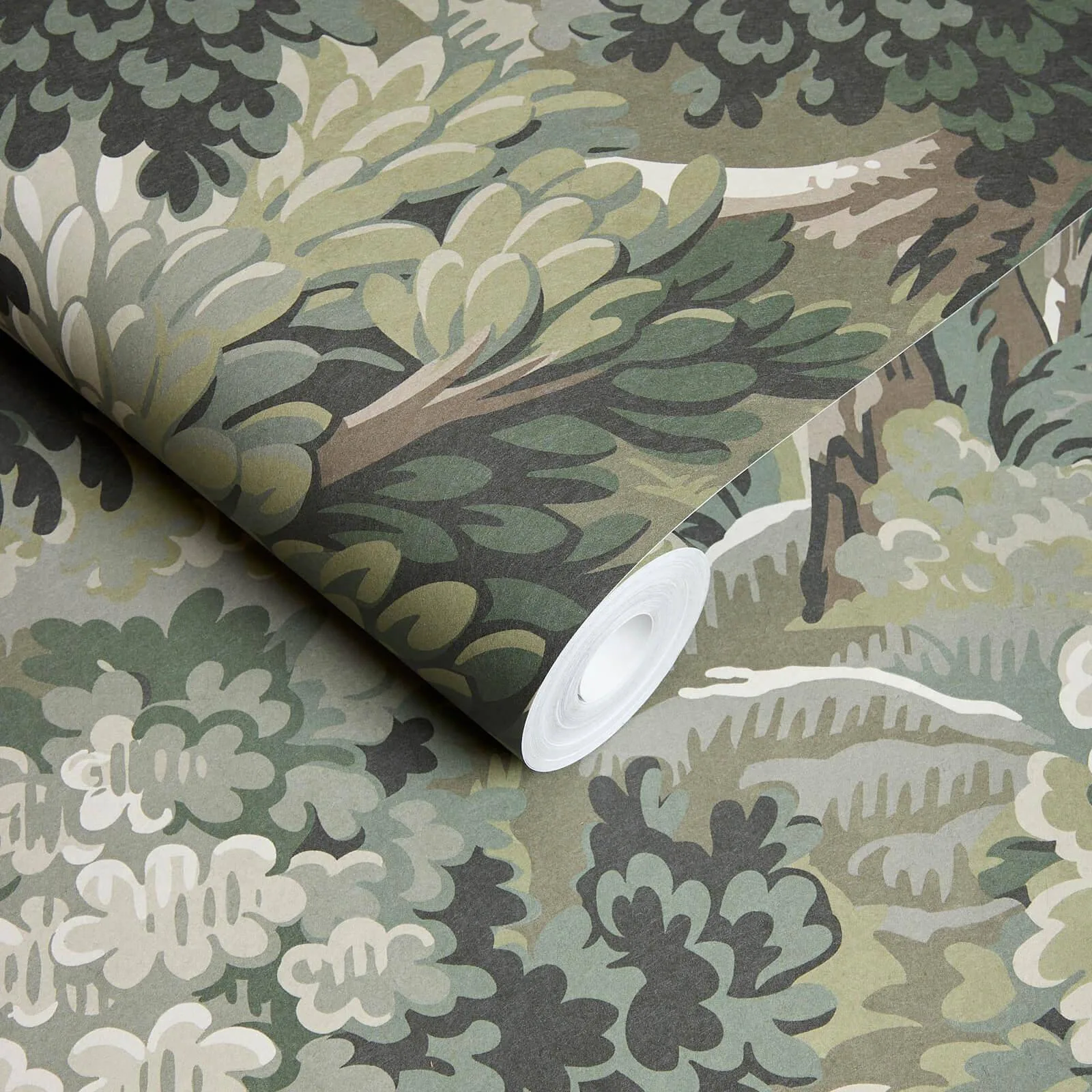 House of Hackney Nemor Wallpaper in Verde House of Hackney Nemor wallpaper in Verde, foliage and trees in verde