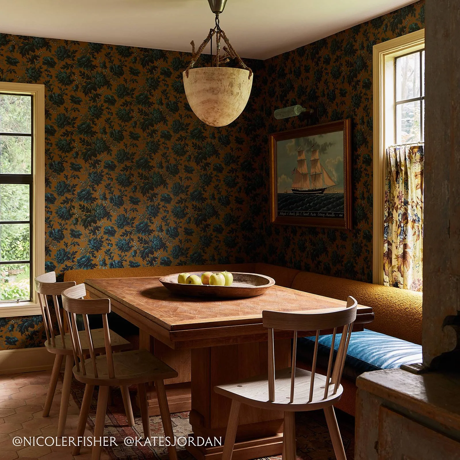 House of Hackney Opia Wallpaper in Bronze House of Hackney Opia wallpaper in Bronze, blooms and foliage in bronze