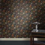 House of Hackney Opia Wallpaper in Midnight House of Hackney Opia wallpaper in Midnight, blooms and foliage in midnight