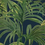 House of Hackney Palmeral Magna Wallpaper in Midnight & Green House of Hackney Palmeral Magna wallpaper in Midnight & Green, foliage and scenic vignettes in green