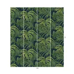 House of Hackney Palmeral Magna Wallpaper in Midnight & Green House of Hackney Palmeral Magna wallpaper in Midnight & Green, foliage and scenic vignettes in green
