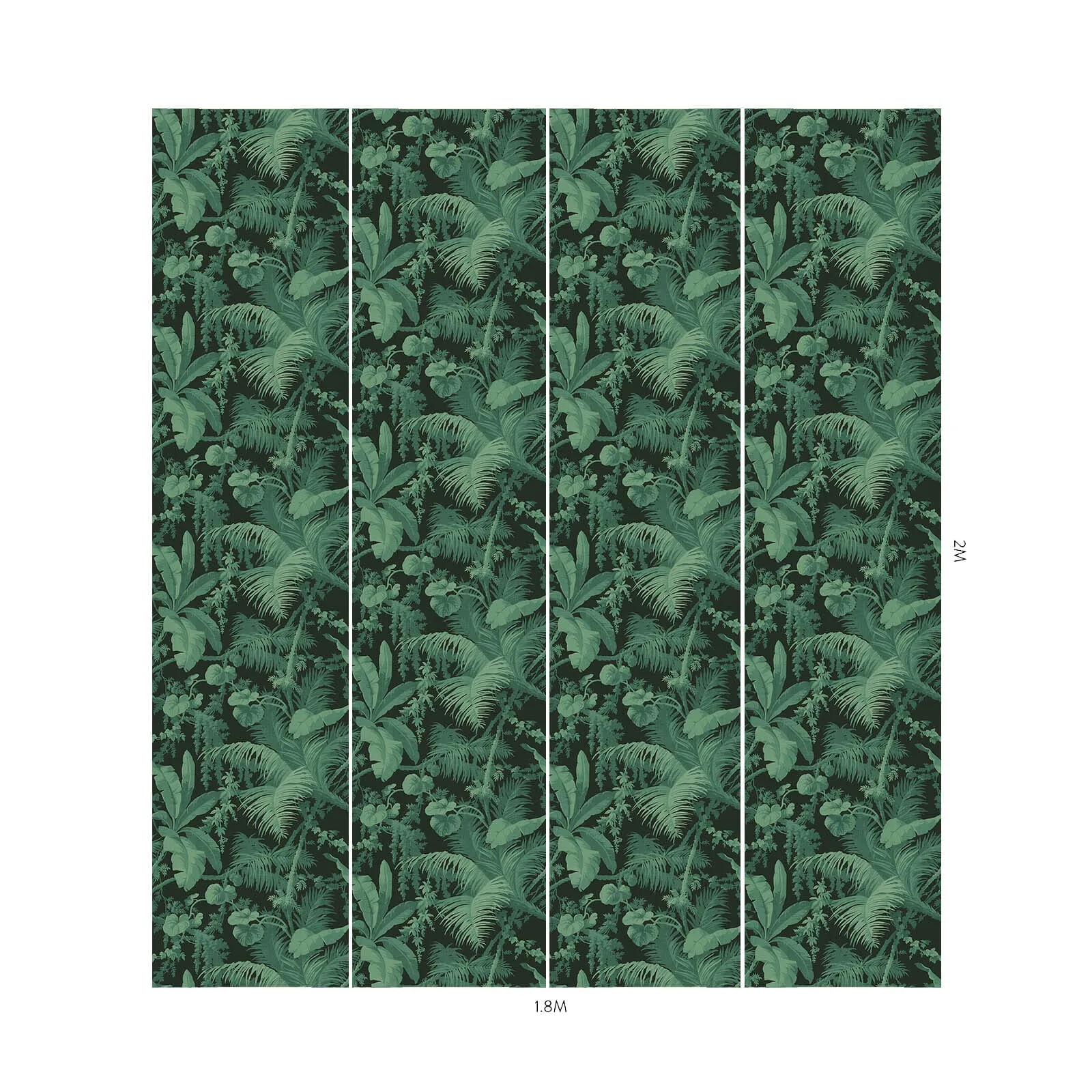 House of Hackney Pampas Wallpaper in Noir House of Hackney Pampas wallpaper in Noir, foliage in noir