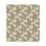 House of Hackney Papavera Wallpaper in Tourmaline House of Hackney Papavera wallpaper in Tourmaline, blooms and foliage in tourmaline