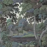 House of Hackney Plantasia Wallpaper in Amazonite House of Hackney Plantasia wallpaper in Amazonite, foliage and trees in amazonite