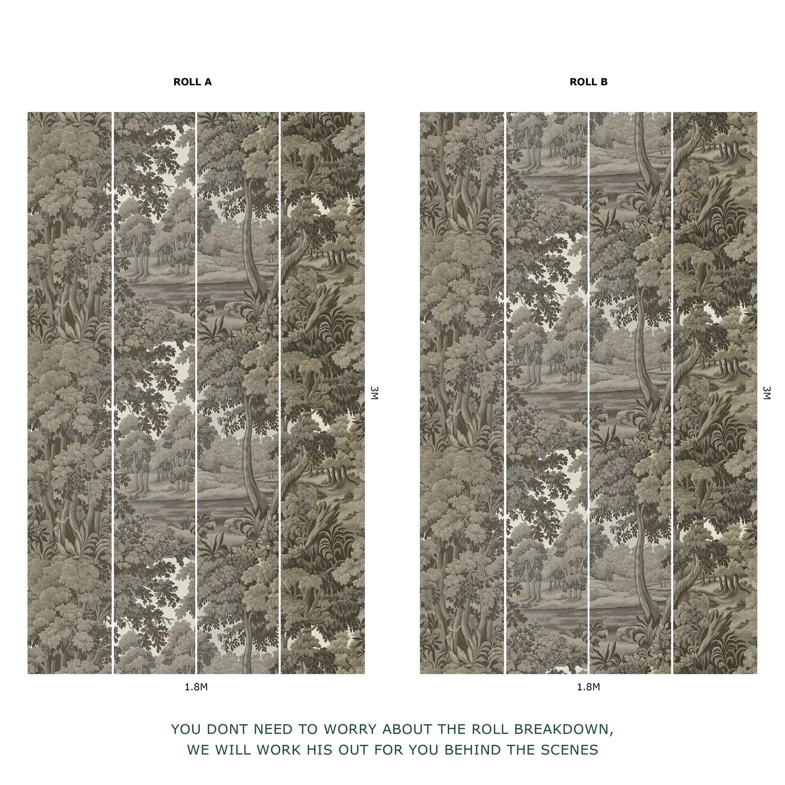 House of Hackney Plantasia Wallpaper in Cedar House of Hackney Plantasia wallpaper in Cedar, foliage and geometric forms in cedar