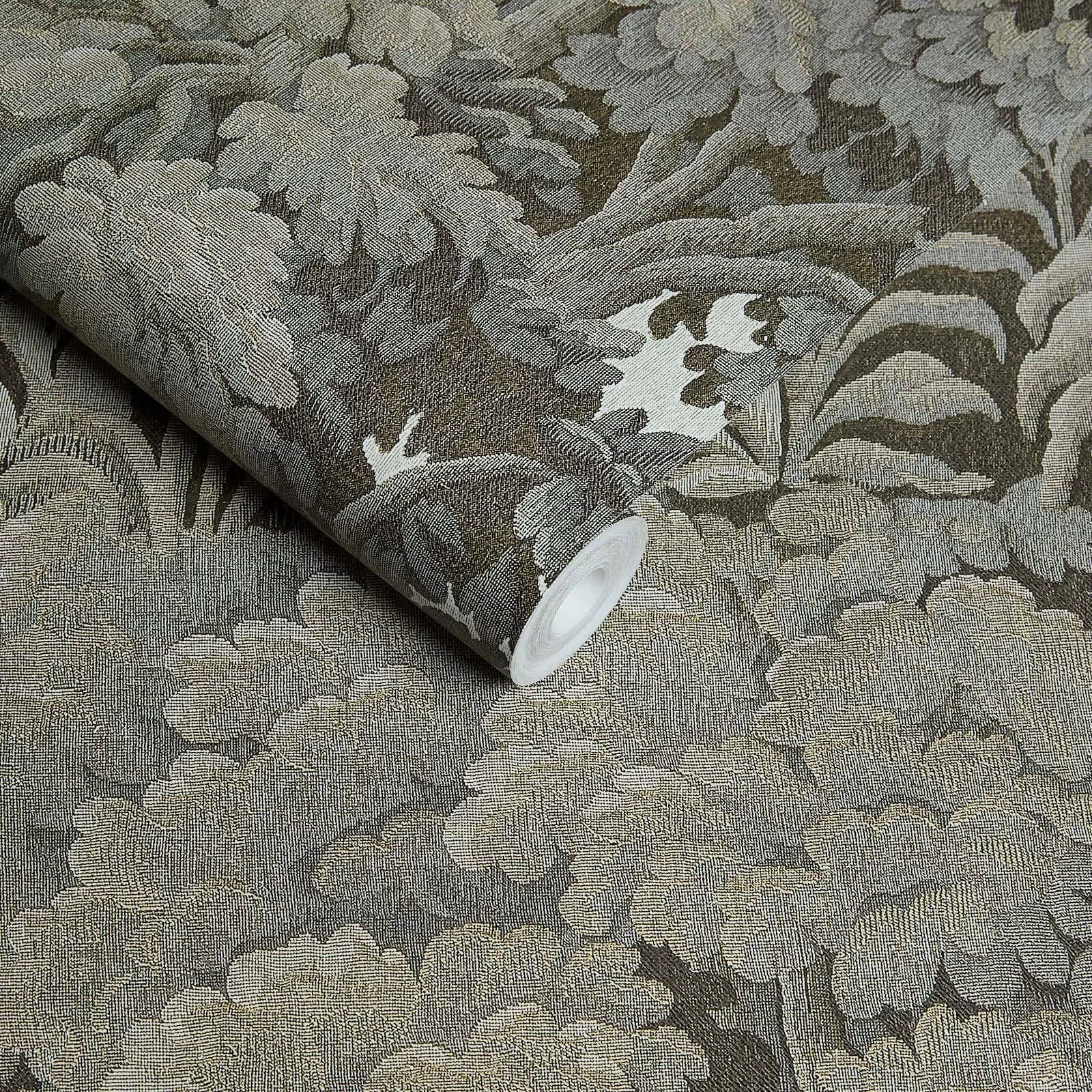 House of Hackney Plantasia Wallpaper in Cedar House of Hackney Plantasia wallpaper in Cedar, foliage and geometric forms in cedar