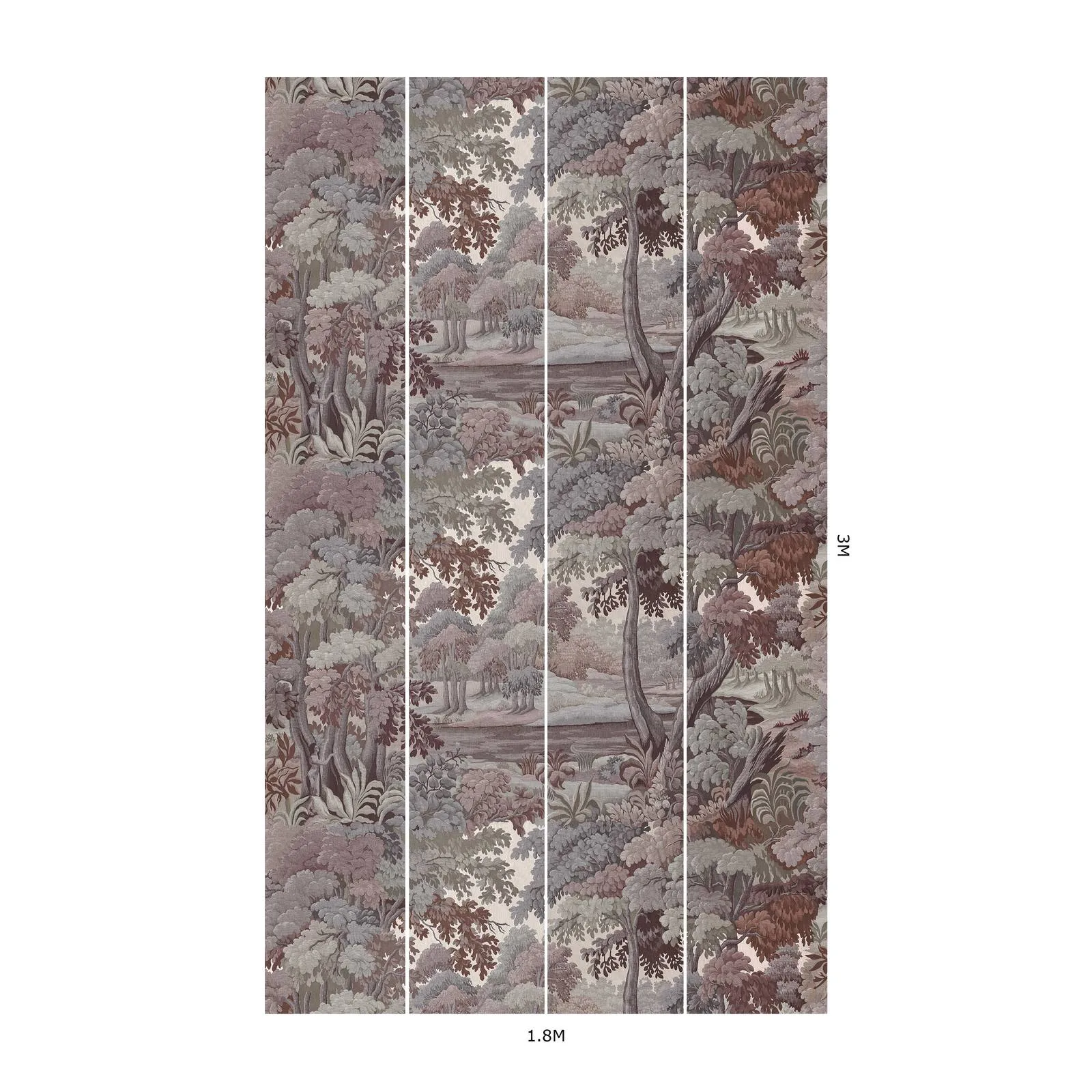 House of Hackney Plantasia Wallpaper in Chestnut House of Hackney Plantasia wallpaper in Chestnut, foliage and trees in chestnut