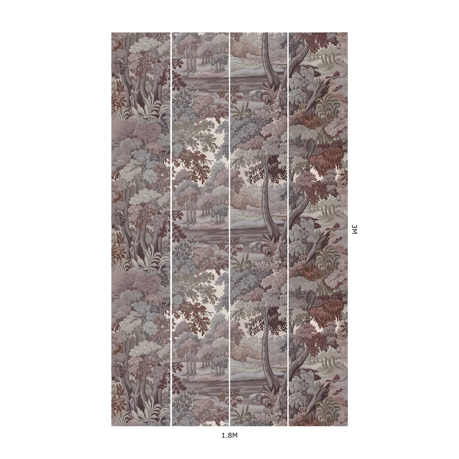 House of Hackney Plantasia Wallpaper in Chestnut House of Hackney Plantasia wallpaper in Chestnut, foliage and trees in chestnut