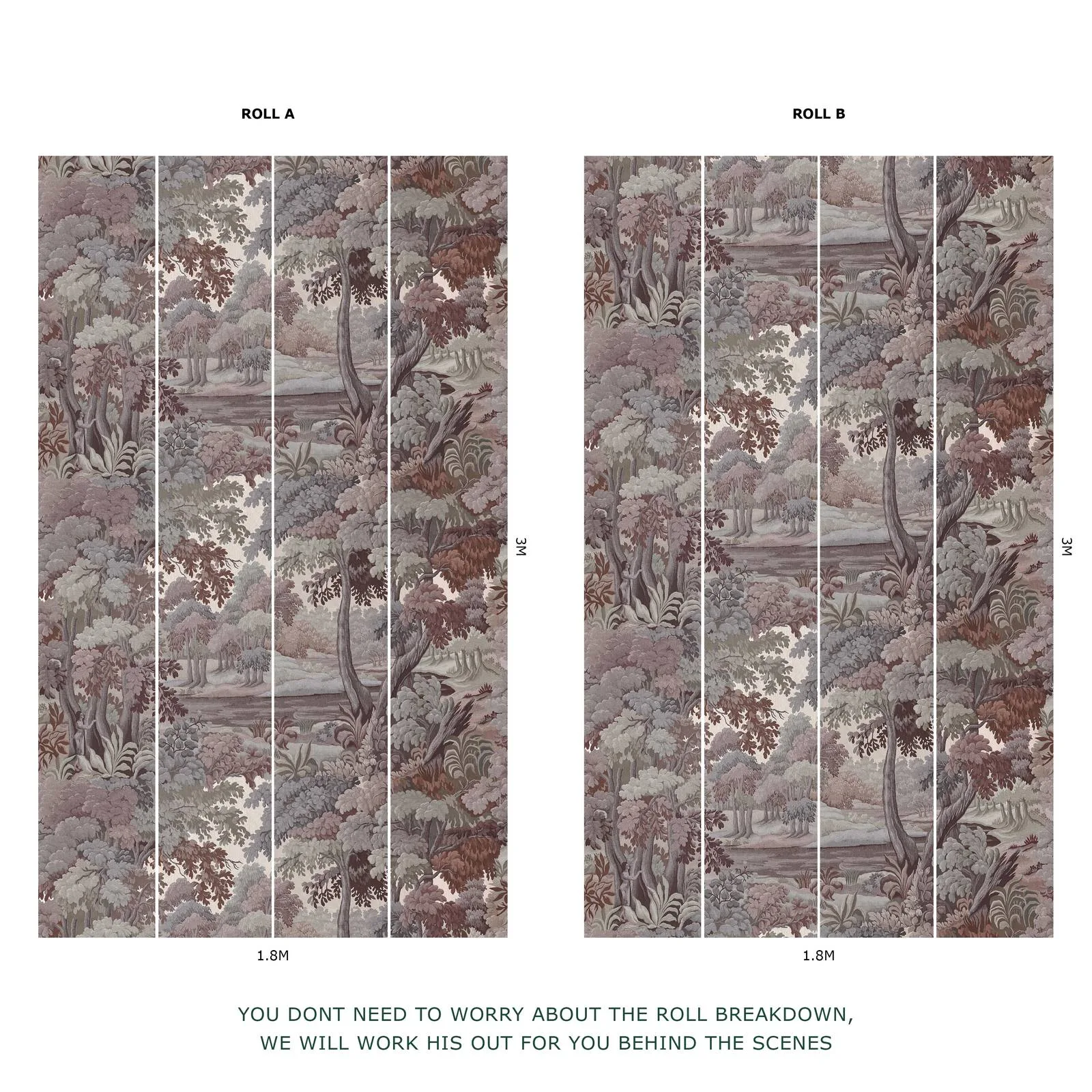 House of Hackney Plantasia Wallpaper in Chestnut House of Hackney Plantasia wallpaper in Chestnut, foliage and trees in chestnut