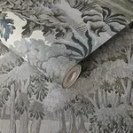 House of Hackney Plantasia Wallpaper in Indigo House of Hackney Plantasia wallpaper in Indigo, foliage and trees in indigo