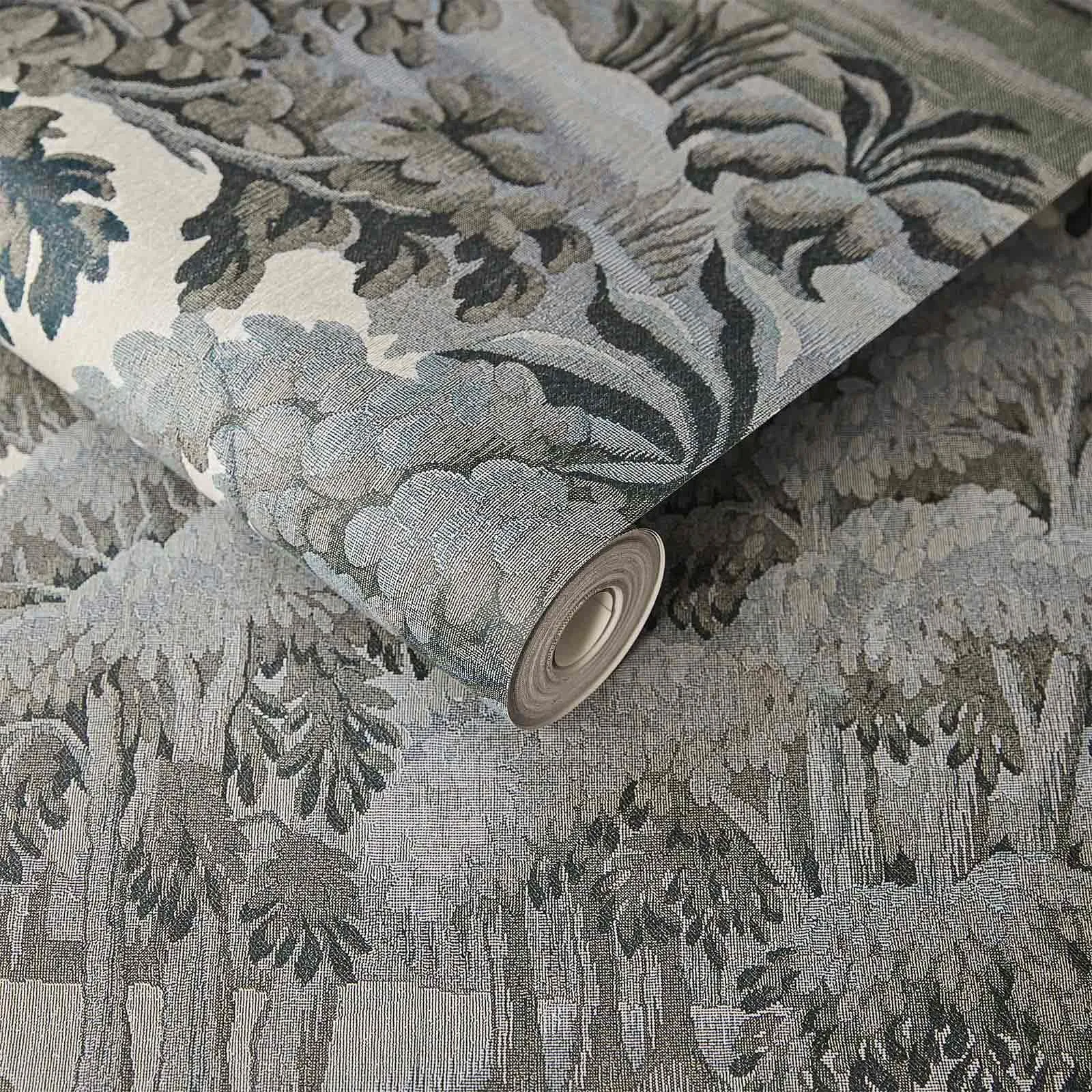 House of Hackney Plantasia Wallpaper in Indigo House of Hackney Plantasia wallpaper in Indigo, foliage and trees in indigo