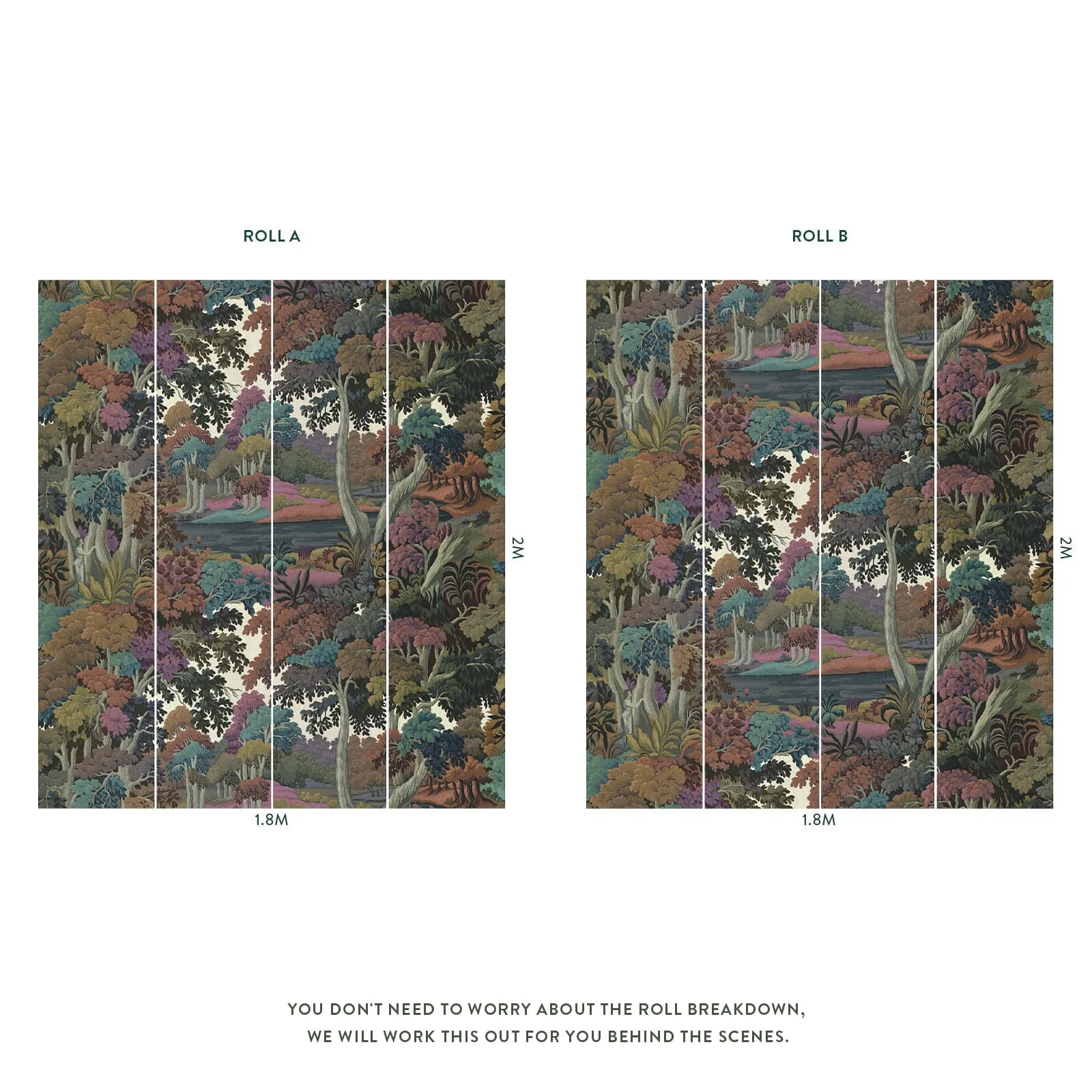 House of Hackney Plantasia Wallpaper in Prism House of Hackney Plantasia wallpaper in Prism, foliage and geometric forms in prism