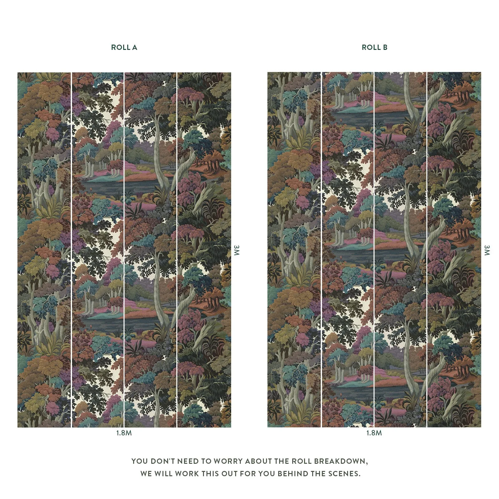House of Hackney Plantasia Wallpaper in Prism House of Hackney Plantasia wallpaper in Prism, foliage and geometric forms in prism