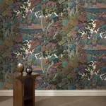 House of Hackney Plantasia Wallpaper in Prism House of Hackney Plantasia wallpaper in Prism, foliage and geometric forms in prism