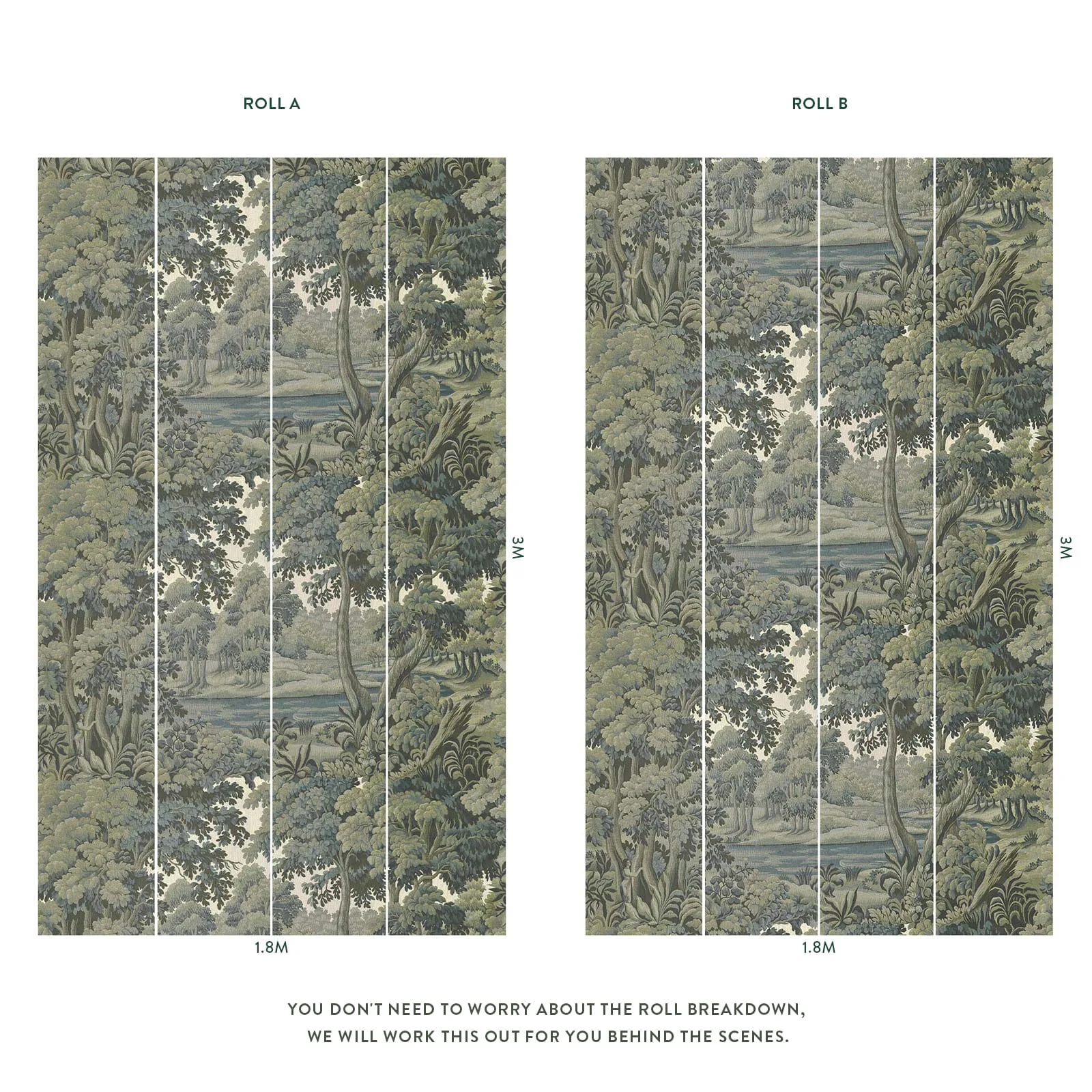 House of Hackney Plantasia Wallpaper in Sage House of Hackney Plantasia wallpaper in Sage, foliage and trees in sage