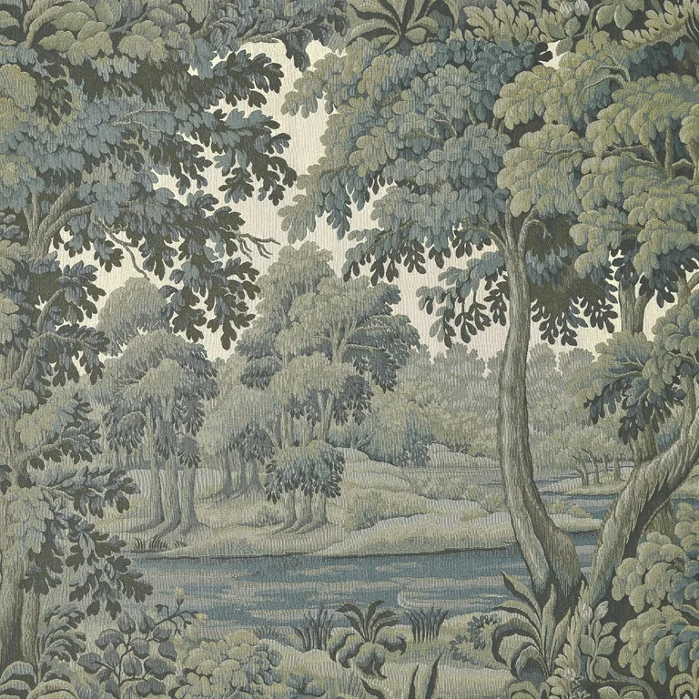 House of Hackney Plantasia wallpaper in Sage, foliage and trees in sage