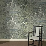House of Hackney Plantasia Wallpaper in Sage House of Hackney Plantasia wallpaper in Sage, foliage and trees in sage