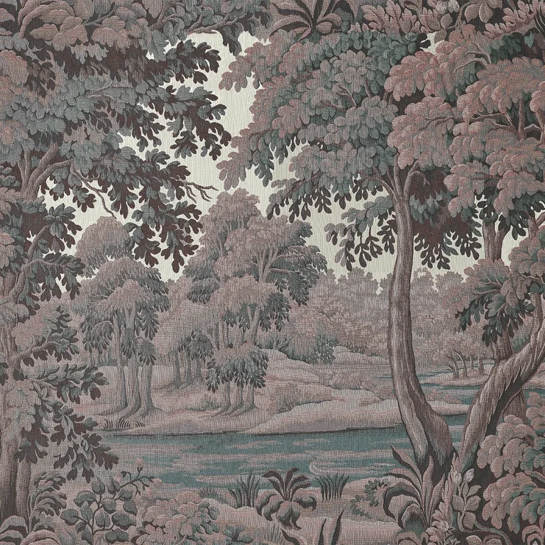 House of Hackney Plantasia wallpaper in Sienna, foliage and trees in sienna