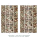 House of Hackney Plantasia wallpaper in Tobacco, foliage and trees in tobacco
