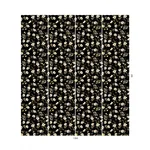 House of Hackney Poppium wallpaper in Black, blooms and foliage in black