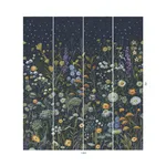 House of Hackney Prataria Wallpaper in Galaxias House of Hackney Prataria wallpaper in Galaxias, blooms and foliage in galaxias