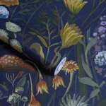 House of Hackney Prataria Wallpaper in Galaxias House of Hackney Prataria wallpaper in Galaxias, blooms and foliage in galaxias
