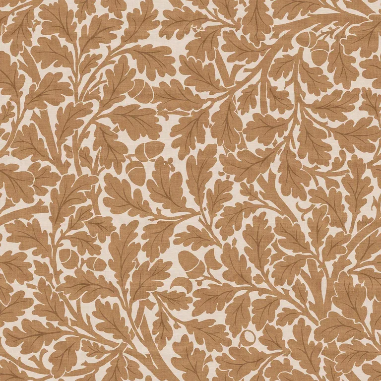 House of Hackney Quercus wallpaper in Amber, foliage and trees in amber