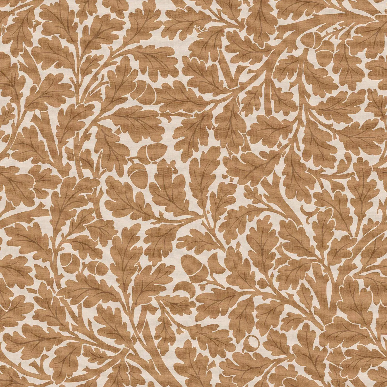 House of Hackney Quercus wallpaper in Amber, foliage and trees in amber