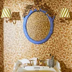 House of Hackney Quercus wallpaper in Auric, foliage and trees in auric