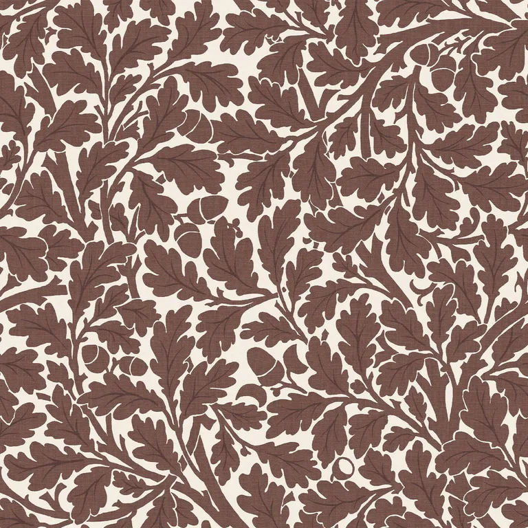 House of Hackney Quercus wallpaper in Carnelian, foliage in carnelian