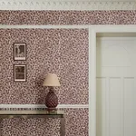 House of Hackney Quercus wallpaper in Carnelian, foliage in carnelian