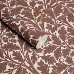 House of Hackney Quercus wallpaper in Carnelian, foliage in carnelian
