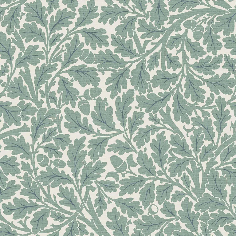 House of Hackney Quercus wallpaper in Moonstone, foliage and geometric forms in moonstone