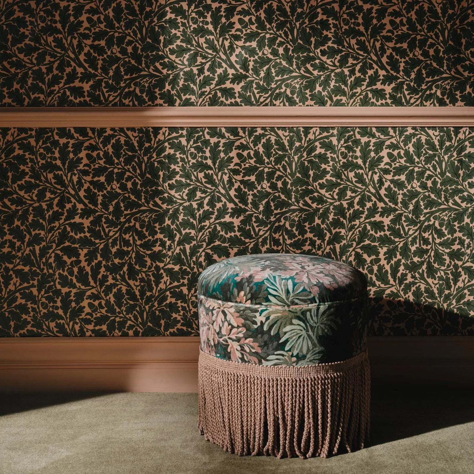 House of Hackney Quercus Wallpaper in Tourmaline House of Hackney Quercus wallpaper in Tourmaline, foliage and trees in tourmaline