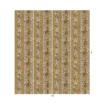 House of Hackney Rainbow Rose wallpaper in Dusk Stripe, blooms and foliage in dusk stripe