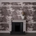 House of Hackney Reverie Wallpaper in Fawn House of Hackney Reverie wallpaper in Fawn, foliage and trees in fawn