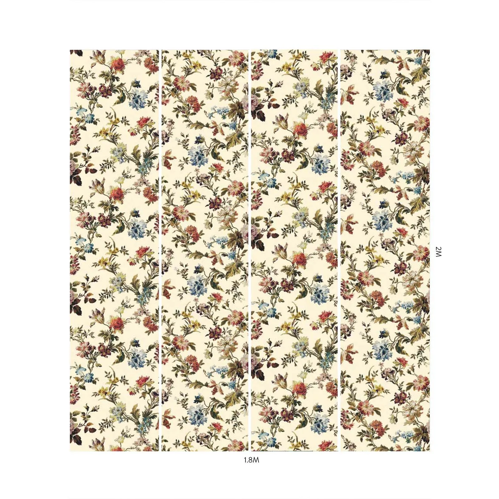 House of Hackney Rosetta Wallpaper in Ecru House of Hackney Rosetta wallpaper in Ecru, blooms and foliage in ecru