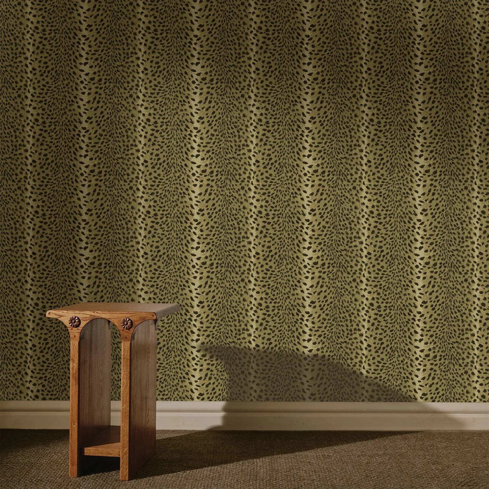 House of Hackney Savanna wallpaper in Auric, animal markings in auric