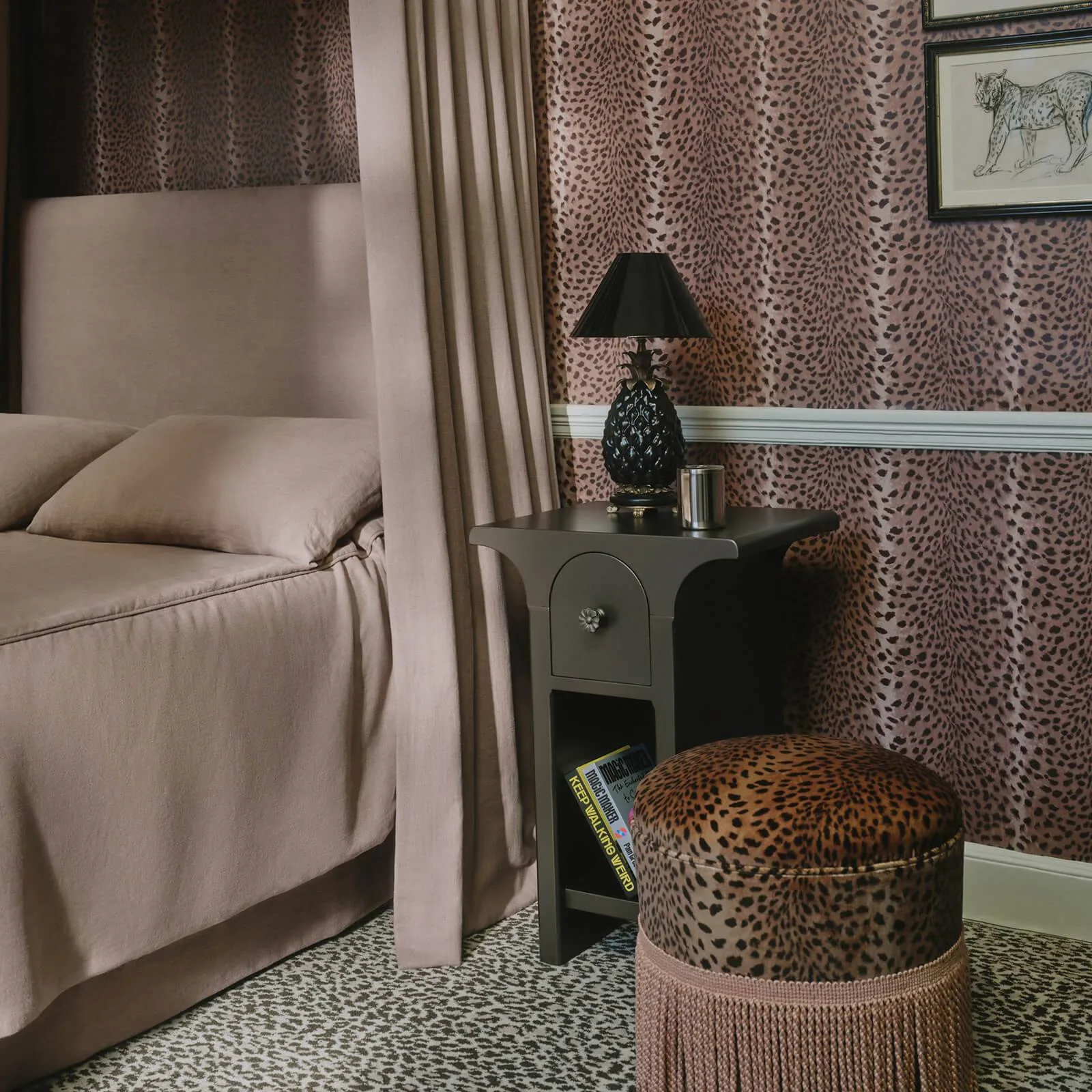 House of Hackney Savanna wallpaper in Cosmos, animal markings in cosmos