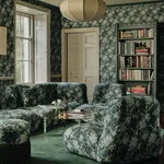 House of Hackney Silva Wallpaper in Cerulean House of Hackney Silva wallpaper in Cerulean, foliage and scenic vignettes in cerulean