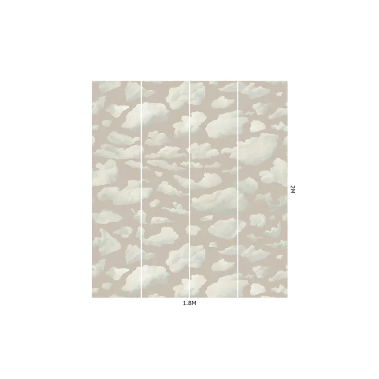 House of Hackney Stratus wallpaper in Amanita, geometric forms and scenic vignettes in amanita