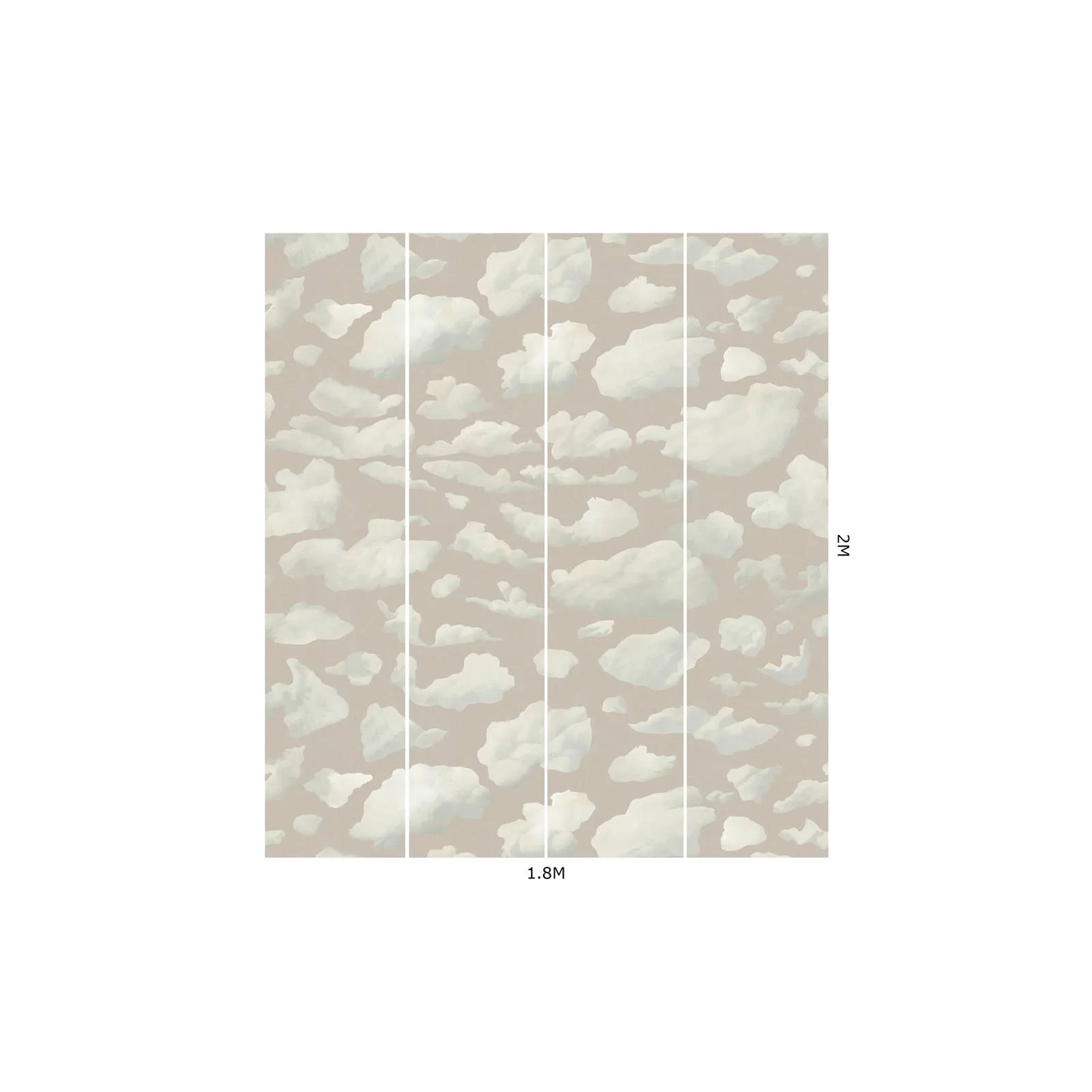 House of Hackney Stratus wallpaper in Amanita, geometric forms and scenic vignettes in amanita