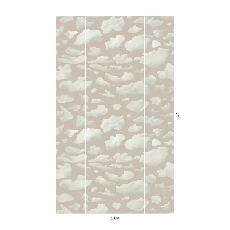 House of Hackney Stratus wallpaper in Amanita, geometric forms and scenic vignettes in amanita
