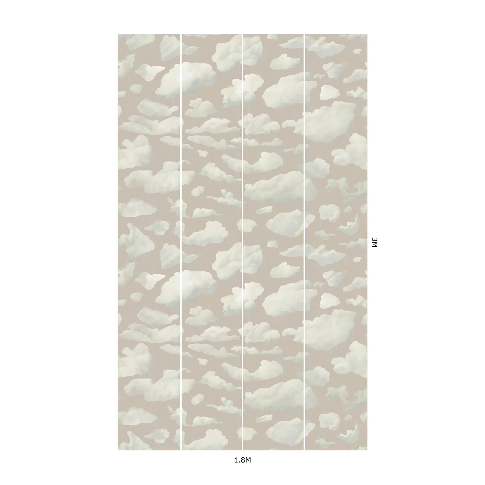 House of Hackney Stratus wallpaper in Amanita, geometric forms and scenic vignettes in amanita