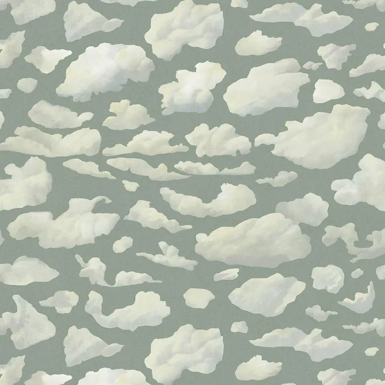 House of Hackney Stratus wallpaper in Sage, scenic vignettes in sage